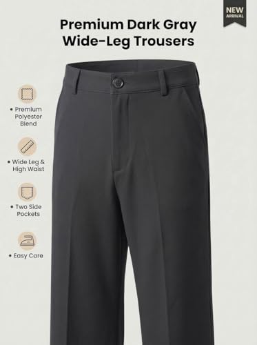 Image of Women's Formal Trousers | Stretch & Regular Fabric Options | Straight Fit Office Wear Pants with Pockets | Casual Trouser for Womens