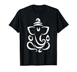 Yoga Hindu Indian Meditation Deepavali Diwali Rangoli Ganesh T-Shirt
