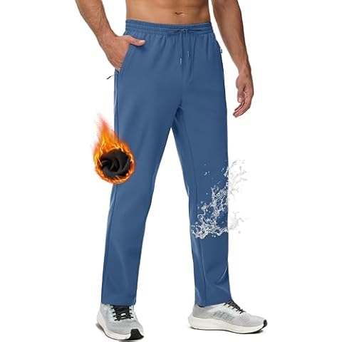 MAGCOMSEN Men's Fleece Lined Sweatpants Cover