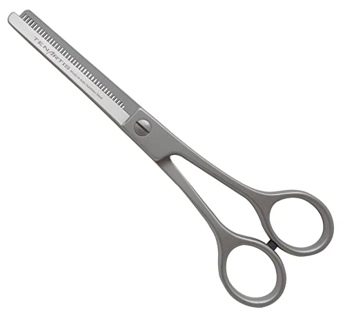 Tenartis 180 Stainless Steel Hair Thinning Scissors 6,25" - Made in Italy, Silver - Image 2