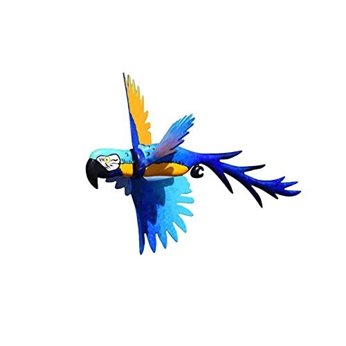 Preisvergleich Produktbild LOOCOO Kreative Windspiele Pastorale Kunst Skulptur Windspiele Papageien Windmühle Whirlwind Papagei Garten Rasen Dekoration Garten Windmühle