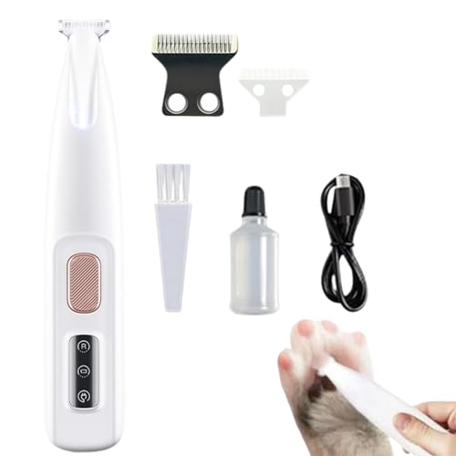 Dr. Pfoten PawTrim Pro - Schmerzfreie Pfotenpflege in Sekundenschnelle Pfotentrimmer für Hunde Leiser Wasserdichter Hundepfoten Trimmer Präzise Schermaschine für Pfoten Gesicht