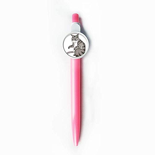 Stylo à bille rétractable chat Miaoji bleu pour le bureau