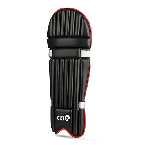 Image of Cutx Cricket Batting Legguard for Kids,Moulded Pad Black 22 inch for 10 to 12 Years
