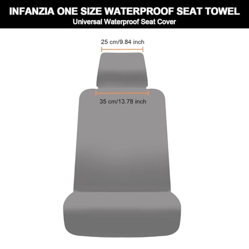 INFANZIA Premium Waterproof Seat Cover Towel Protector Neoprene Universal Fit, Upgraded 100% Washable & Removable Non-Slip Sweat Carseat Towel Covers, Perfect for Gym/Yoga/Workout(Royal Blue,1PCS