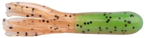 Berkley PowerBait Atomic Tubes Fishing Bait Grasshopper 1.5in Irresistible Scent and Flavor Cut Tentacles for Subtle Action Perfect for Trout Crappie and Panfish