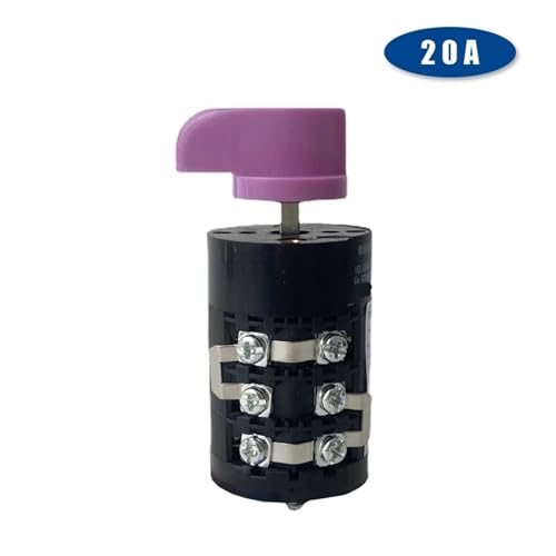 Interrupteur à came rotatif 20A avec contacts en argent durable - 3