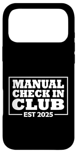 Airport Outage Funny Parody Manual Check-In Club Est. 2025 �X�}�z�P�[�X iPhone 17 Pro Max �p