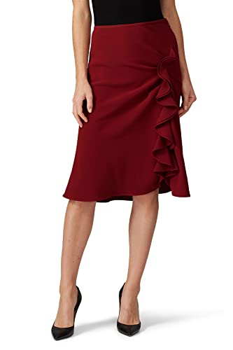Rent The Runway Pre-Loved Red Ruffle Side Slit Skirt3