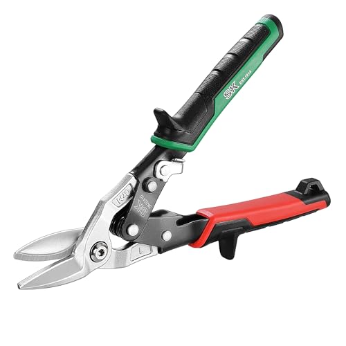 SK 10-Inch Tin Snips Heavy Duty, Left Cut...