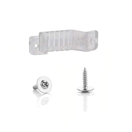DUVERT 50pcs Clip de Fixation Attache et vis pour Ruban Led Bande Lumineuse, Supports de Fixation...