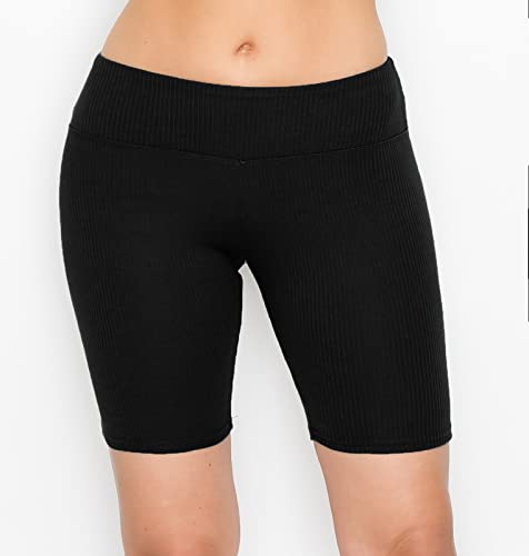 Image of ALWAYS Faux Leather Shorts - High Waist Active Stretch Yoga Short Pants for Women