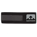 Nathan Timing Chip - Brazalete AnkleBand para chip para correr, negro