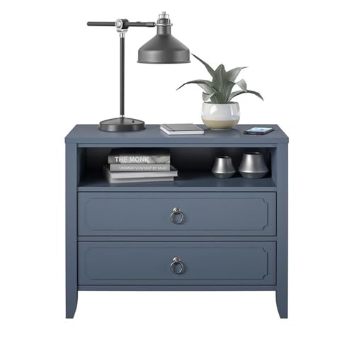 Novogratz Her Majesty 2 Drawer Nightstand, Blue - Image 11