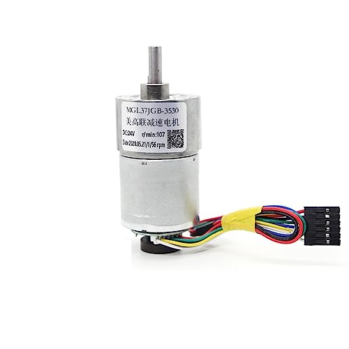 Motor de CC de alto torque y velocidad ajustable con rotación inversa 12V 3