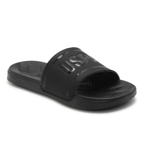 Image of U.S. POLO ASSN. mens Deja Blk Slipper