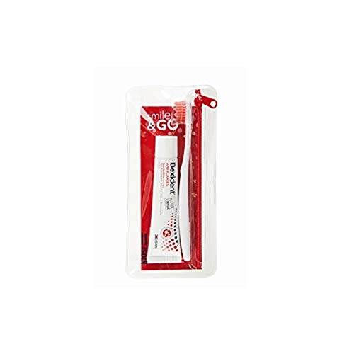 Isdin Bexident Smile&Go Anticaries Kit De Viaje, Formato Para Llevar. Cepillo De Dureza Media Y Pasta Anticaries De 25Ml. Ideal Para Toda La Familia - 3 de 1 unidad (Total 3 unidades)