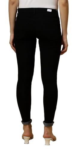 Image of TWGE - Women's Mid Rise Skinny Fit Jeans - Single Button, Stretchable Denim Pants - Ankle Length - Stylish Casual Wear Pack of 1