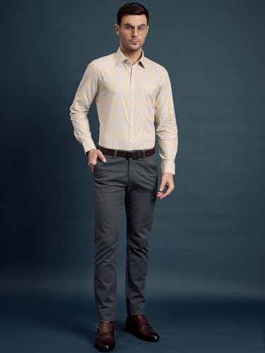 Image of LOUIS STITCH Men's Checkered Regular Fit Shirt (LS-ST-BS325-S1-YLCF-36-900 BS325 Yellow