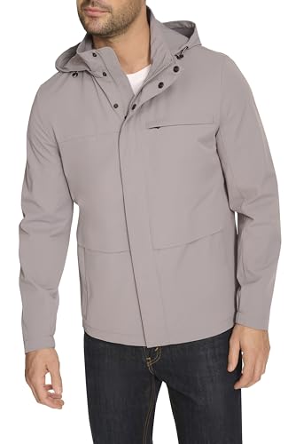 Image of Cole Haan Men's Long Sleeve Hooded Rain Parka