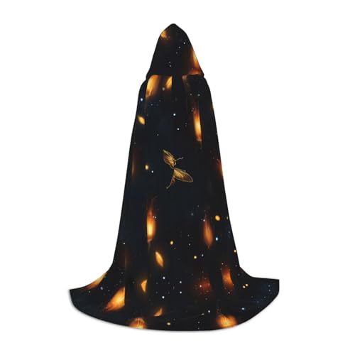 WZYCWB Cape à capuche à motif luciole S - Costume de cosplay - Accessoires de costume de fête de vacances