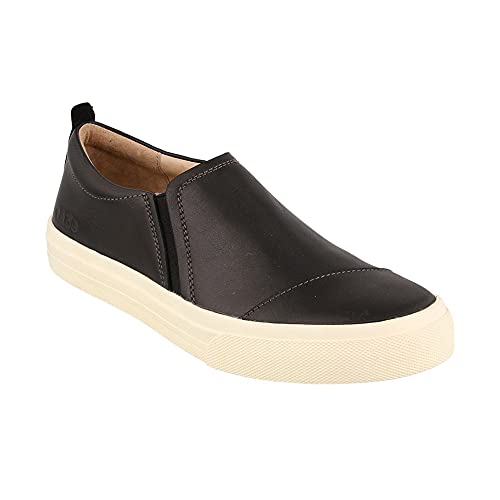 Image of Taos Twin Gore Lux Slip-On Sneakers - Luxe Leather Slip Ons with Curves & Pods Removable Footbed with Arch Support and Metatarsal Support for All Day Comfort and Style