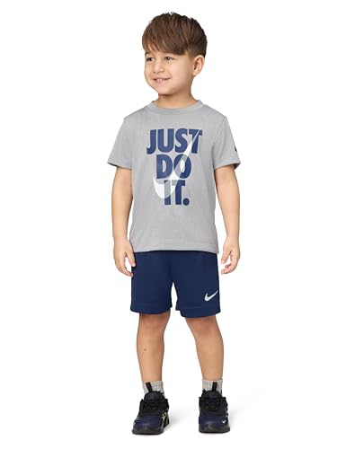 Image of Nike Boys' Dri-FIT Just Do It T-Shirt and Mesh Shorts 2-Piece Outfit Set