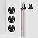 Kqcibz Double Barbell Storage Rack Vertical Hanging Barbell Rack for Home Commercial Garage Gyms, Black
