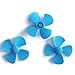 Propeller blade, 10 four-blade propellers Suitable for DIY science and toys 2mm-axis propeller of miniature direct current motor Closely matched with 130 motor propeller props wurenji (colour mixture)