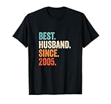 best husband since 2005 | anni 20 anniversario matrimonio maglietta