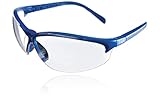 Dräger X-pect 8340 R58270 - Gafas de seguridad (sujeción ajustable en longitud y ángulo, para obras, taller, ciclismo, correr, transparentes, resistentes a los arañazos y antivaho, 1 unidad)