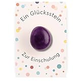 Milaboo® Glücksstein zur Einschulung I Geschenk für das Schulkind 2025 I Kleinigkeiten für die Schultüte (Glücksstein Einschulung)
