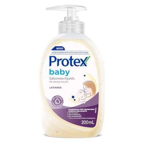 Sabonete Líquido Para Bebês Protex Baby Lavanda 200ml Garrafa