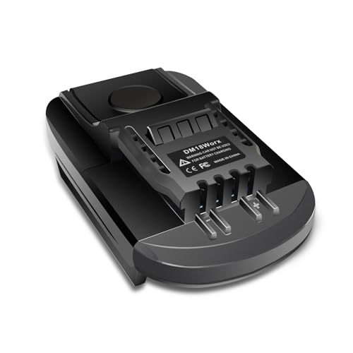 JANRI DM18WORX Battery Adapter Compatible with 20V Worx Battery, Battery Power Tools Adaptor Convert Compatible with Dewalt 18V 20V XR for Milwaukee 18V Battery to Worx Tools(only for 4 pin)