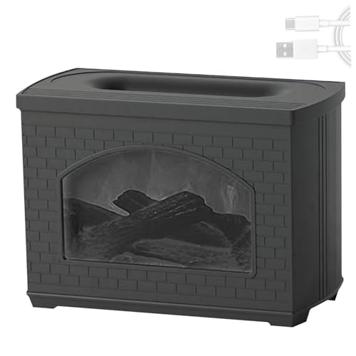 Difusor aromático eléctrico Flame Humidifier USB 270ML miniatura 6