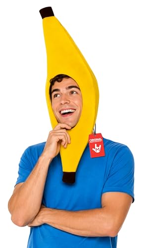 Nicky Bigs Novelties Banana Hat, Banana Headband, Bananas Costume Adult, Funny Headband, Crazy Hats, Silly Hats For Adults