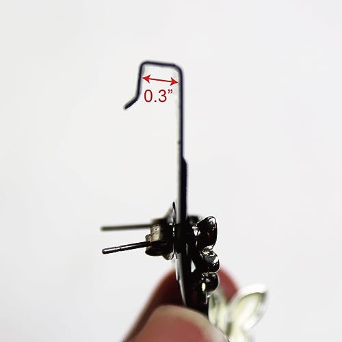 MOOCA 100 pcs PVC Earring Display Hanging Cards, 2" x 2", Black Velvet by MOOCA - Used condition - Image 4