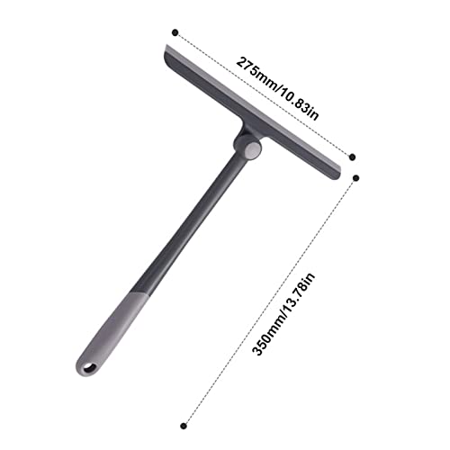 Rodo de porta de vidro para chuveiro - Rodo de chuveiro multifuncional com cabeça de limpador de vid