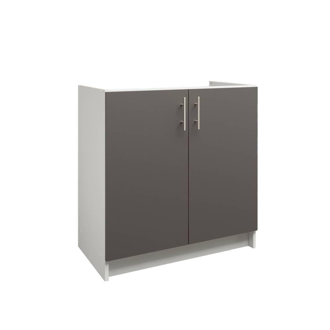 JD Greta Fixed Height 800mm Kitchen Sink Base Cabinet Floor Unit (Without Worktop) – Dark Grey Matt — image 1
