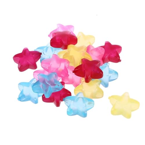 Zerodeko 40piezas Estrellas De Hielo Reutilizables Forma De Estrella Cubito De Hielo Congelado De Colores Para Bebidas