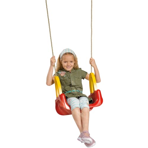 Simba 107174109 - 3 in 1 Schaukel, Seil vormontiert, Schaukelhöhe ca. 120cm, Sitzbreite 28cm