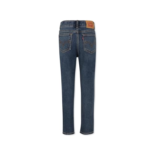 Vaqueros Levi's Kids mini mom jeans niñas pantalón vaquero azul clásico sin roturas 2