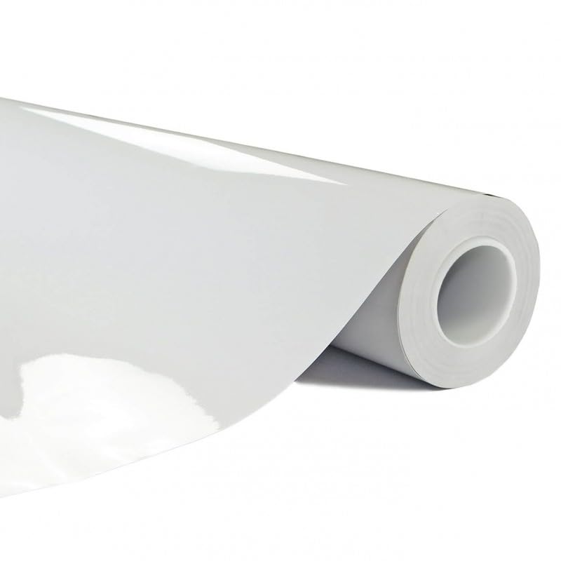 DIMEXACT - Tableau blanc adhésif pour feutres Velleda - Finition brillante - 152 cm x 2.5 m - en Rouleau