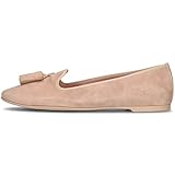 Pretty Ballerinas Faye - Deluxe Mokassin Ballerina - Schuh inspiriert von der Schauspielerin Faye Dunaway (Beige - 36)