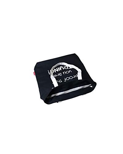 Hello-Bags. Canvas draagtas. Buitenkant: 100% katoen. Inclusief ritssluiting, voering en binnenzak. Verpakt in een… - Image 4