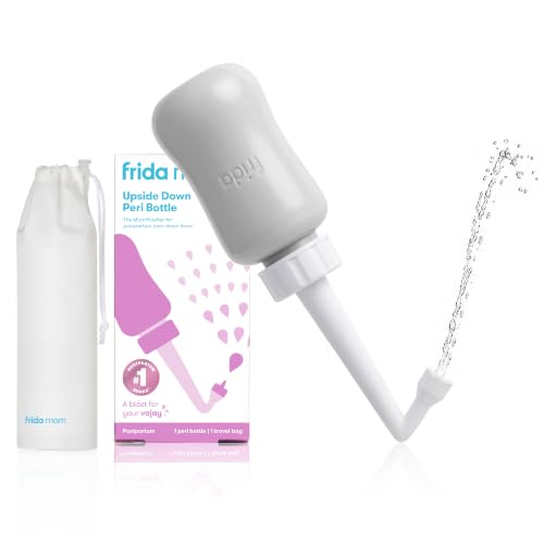 Frida Mom Upside Down Peri Bottle Sprayer for Postpartum Care w/ Bag, Gray - image 1