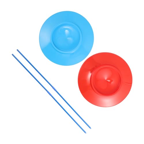 VICASKY Juggling Plates for Boys and Girls Adults 2pcs Juggling Set Sticks Circus Performance Toys for Beginners