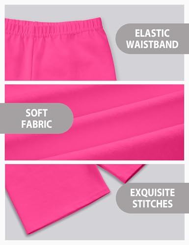 Image of Somaibo 3 Pack Girls Bike Shorts Kids Cartwheel Under Dress Cotton Short | Girl Biker Shorts Dance Tumble Gymnastic Short