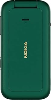 Nokia 2660 Flip Feature Phone with 2.8" display, 4G Connectivity, built-in camera, MP3 player, Classic games, a battery that lasts for days, Perfect for digital detox, Dual SIM - Lush Green