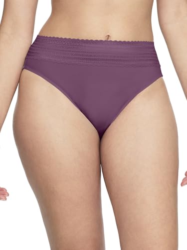 Image of Warner's Women's No Pinching, No Problem Dig-free Comfort Wait With Lace Microfiber Hipster 5609j